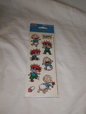 Vintage New Rugrats Cartoon Stickers 1999 Viacom 3 Sheets Kid Child Toy
